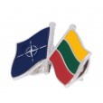 NATO and Lithuanian Flag Pin